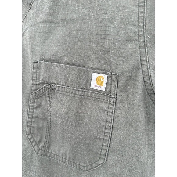 Set of Carhartt Women’s Size Medium Grey V-Neck Stretch Scrubs Pullover Top‎ - Picture 6 of 16